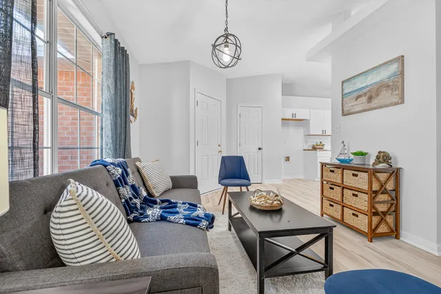 a view of a yard with trees