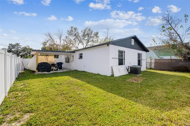 a house view with a garden space