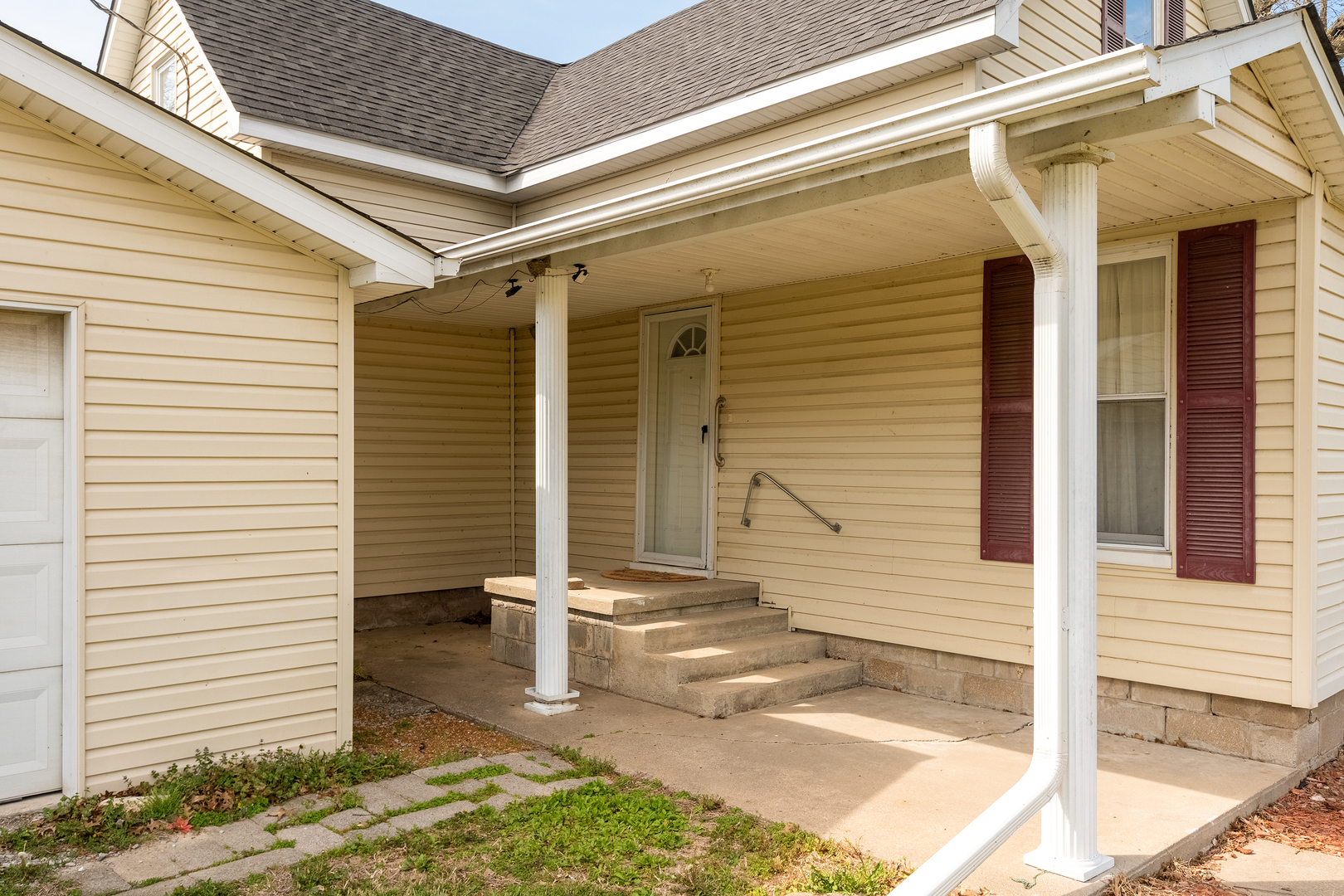 15016 Harmony Church Road West Frankfort, IL 62896 - Photo 4 of 31 a view of a porch with a door and wooden floor