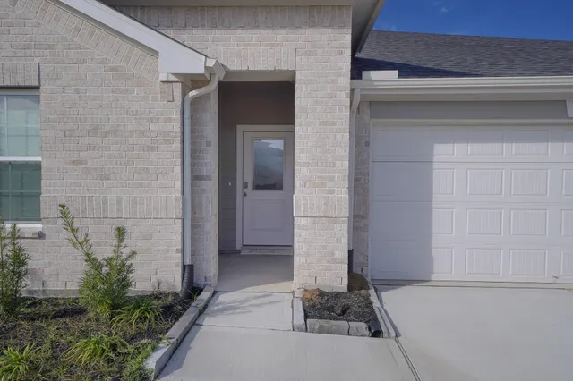 a view of a door of the house