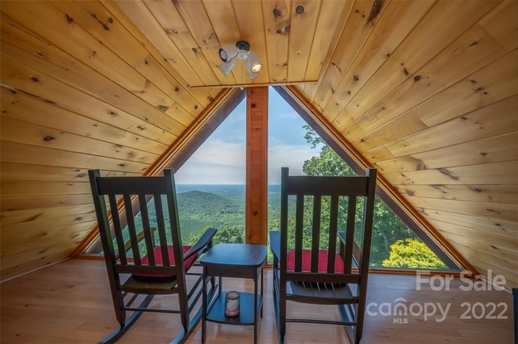 175 Big Rock Road Bostic, NC 28018 - Photo 37 of 45 a view of balcony with wooden floor and outdoor seating