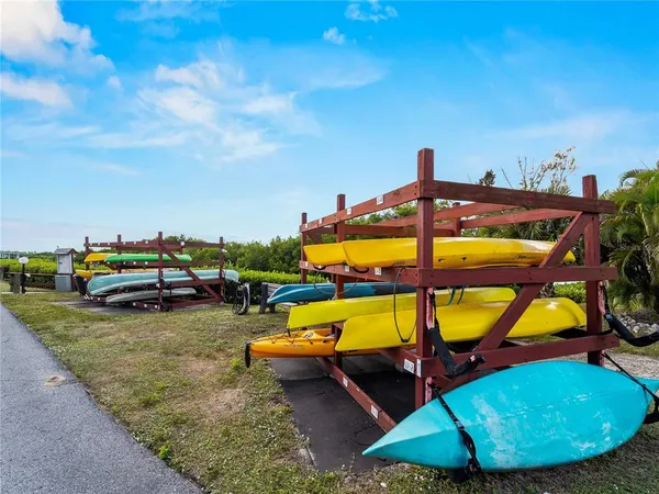 an aerial view of a house with outdoor space