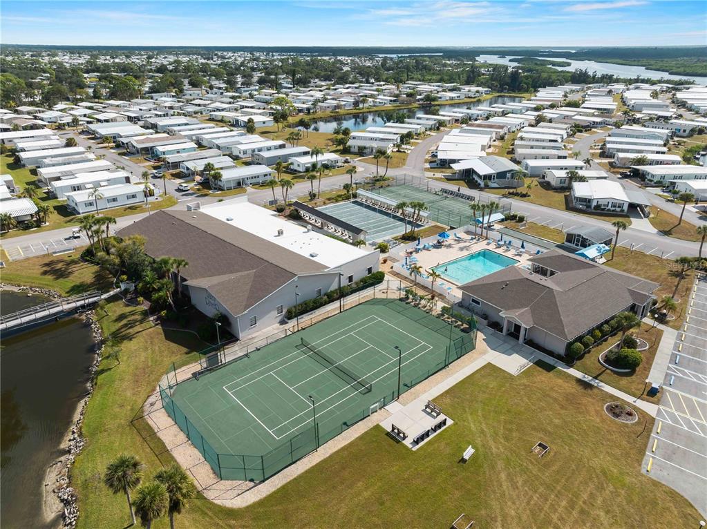 154 Rarotonga Road North Port, FL 34287 - Photo 37 of 47 an aerial view of a residential houses with outdoor space