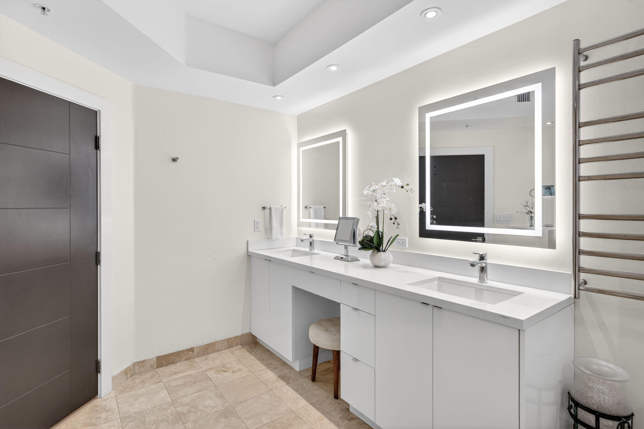 100 South Birch Road, Unit 803 Fort Lauderdale, FL 33316 - Photo 30 of 57 a bathroom with a sink and a mirror