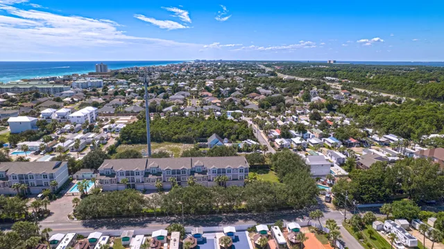 an aerial view of a city