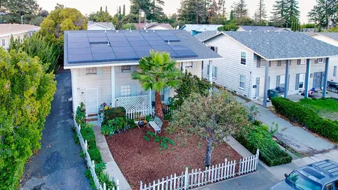 a aerial view of a house