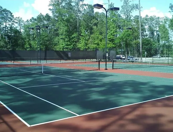 a view of a tennis court
