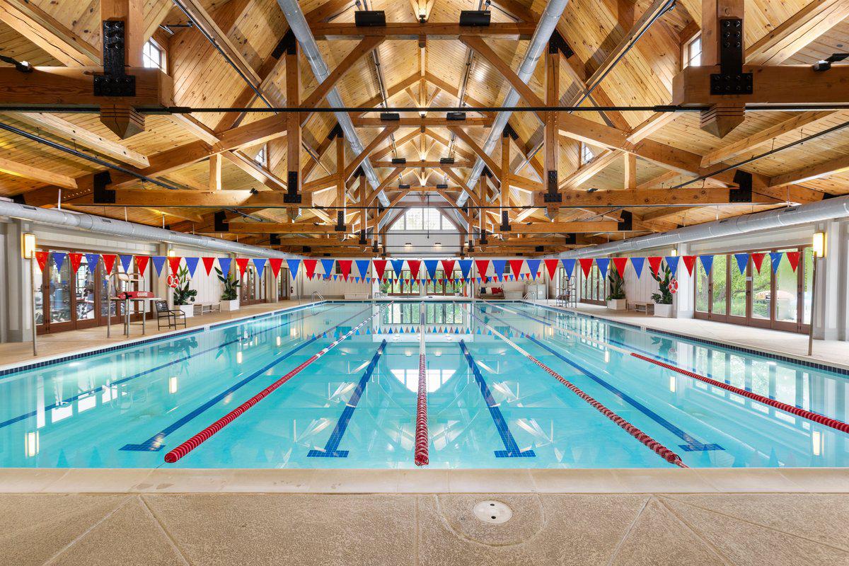 19194 Greystone Square Leesburg, VA 20176 - Photo 88 of 96 Indoor olympic sized pool with rustic charm.