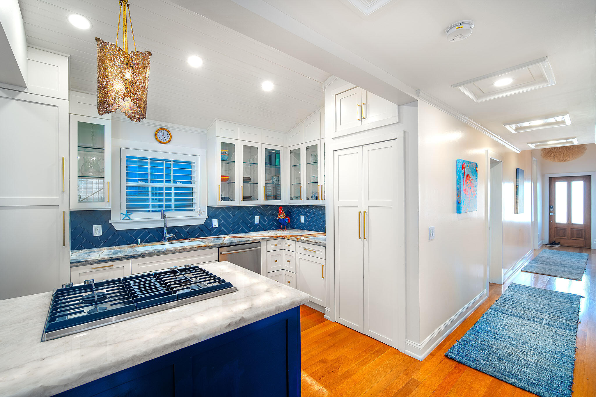 1116 Packer Street Key West, FL 33040 - Photo 32 of 57 a kitchen with stainless steel appliances granite countertop a refrigerator and a stove