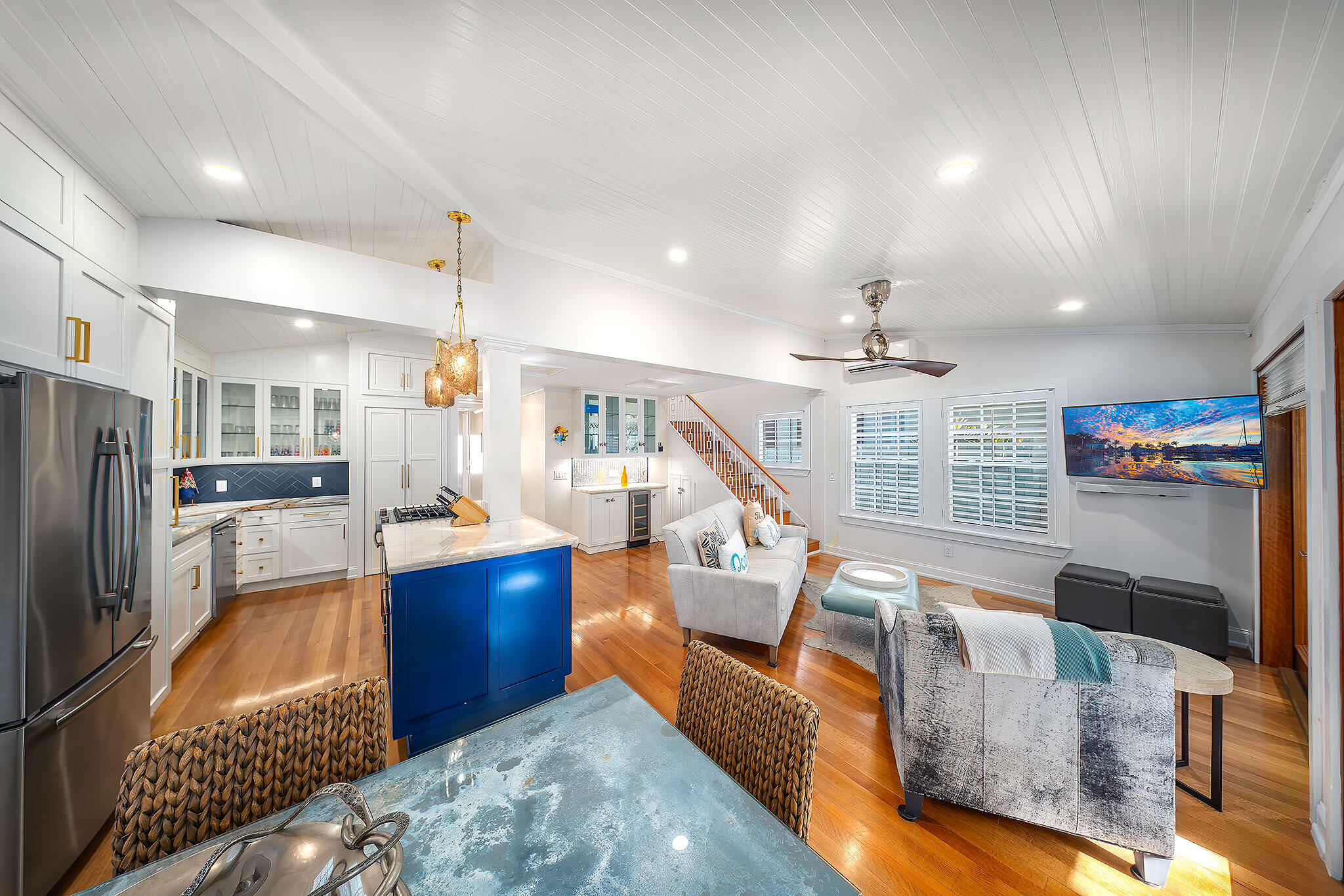 1116 Packer Street Key West, FL 33040 - Photo 37 of 57 a living room with furniture and a flat screen tv