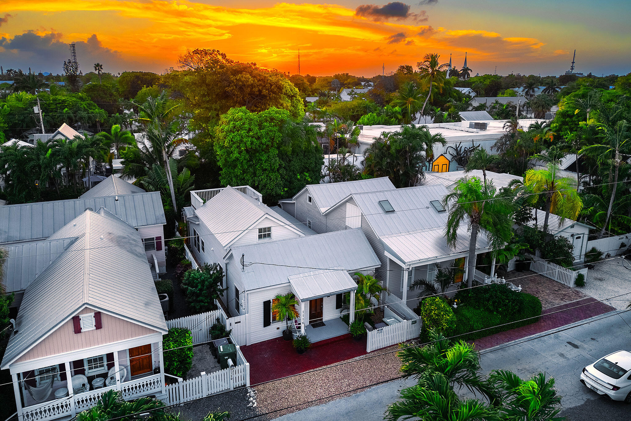 1116 Packer Street Key West, FL 33040 - Photo 54 of 57 an aerial view of multiple houses with a yard