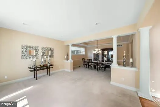 a view of a golf course with a garden