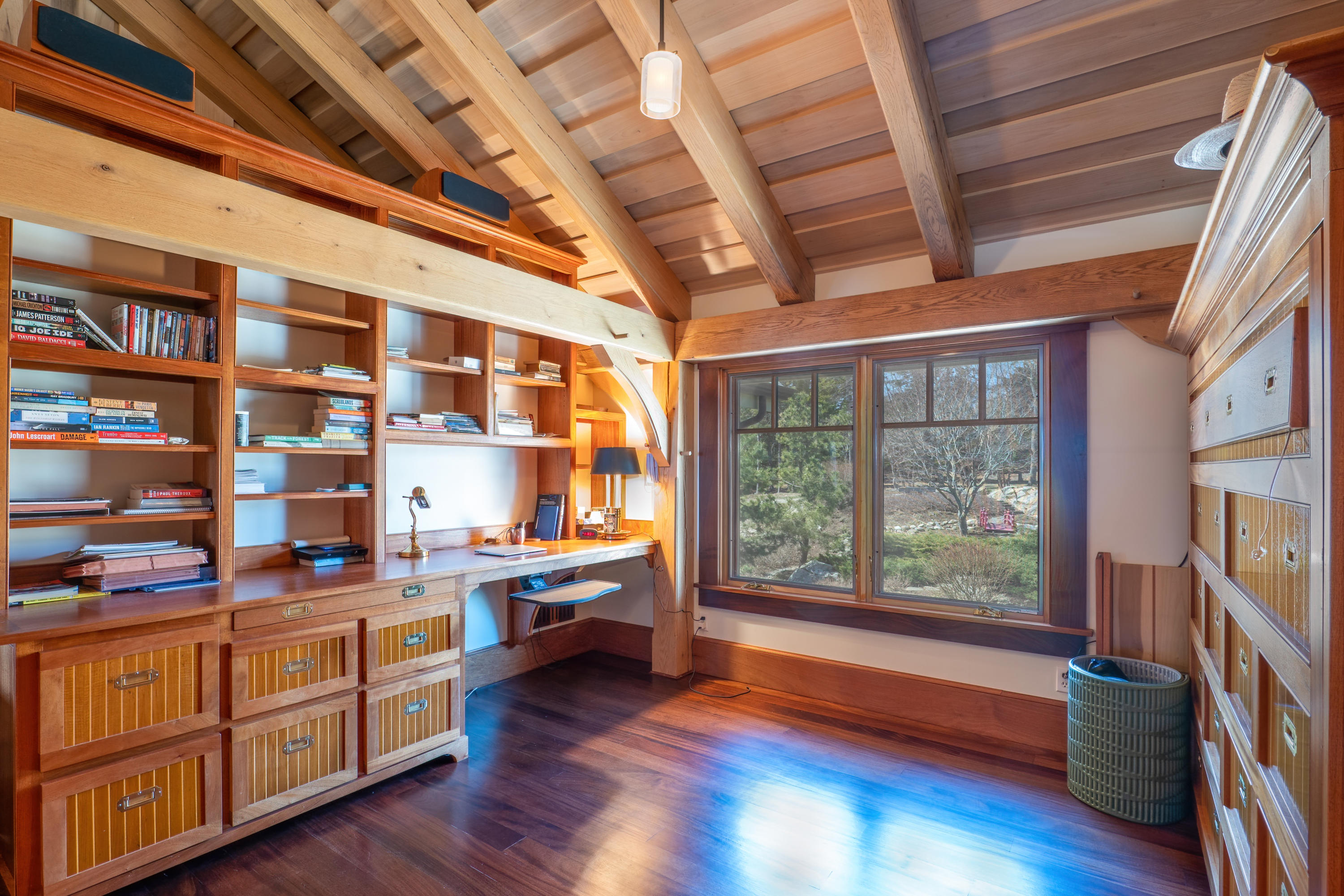 180 Abrams Mountain Road Islesboro, ME 04848 - Photo 41 of 62 Office with a view of the gardens