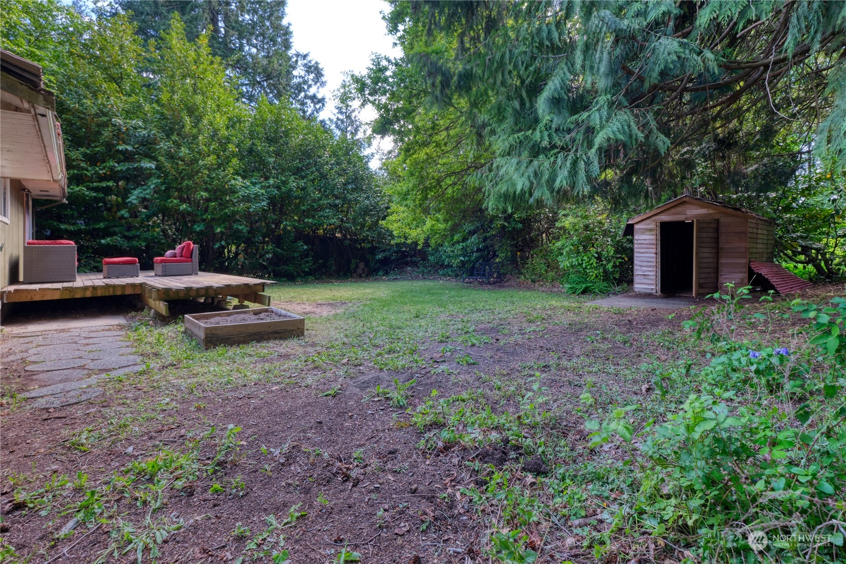 323 Mill Road Point Roberts, WA 98281 - Photo 23 of 26 a view of backyard with parked car