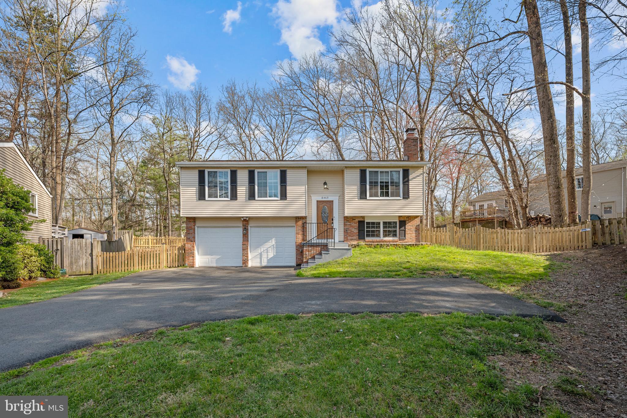 8463 Yellow Leaf Court Springfield, VA 22153 - Photo 26 of 38 Front Exterior and Oversized Driveway