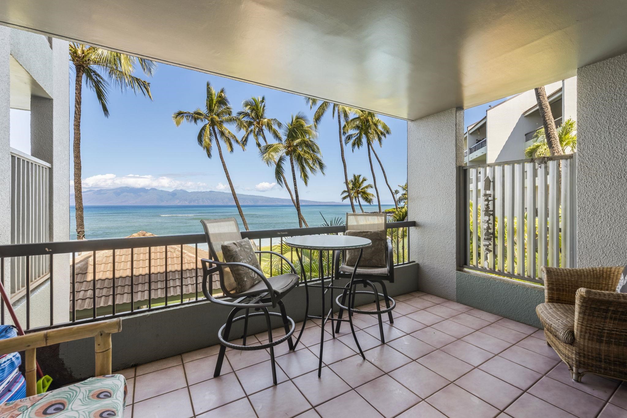 3875 Lower Honoapiilani Road, Unit B205 Lahaina, HI 96761 - Photo 12 of 28 a view of a dining room with furniture window and outside view