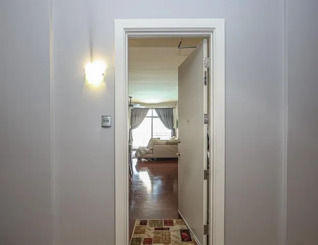 a view of a hallway