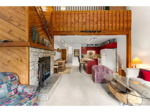 a view of a fireplace in a room