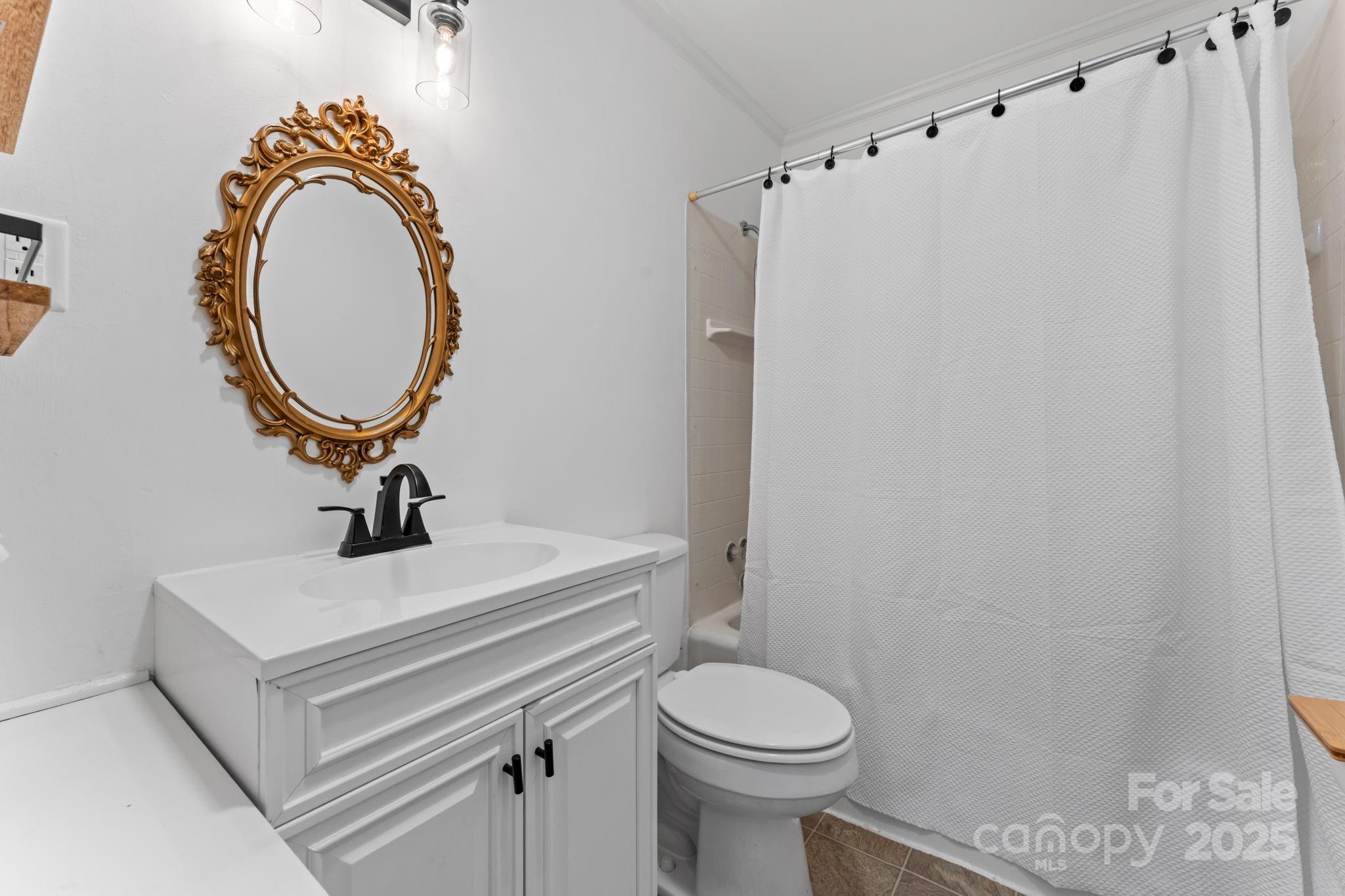 621 Kitchens Branch Road Sylva, NC 28779 - Photo 16 of 29 a bathroom with a sink a toilet and a mirror