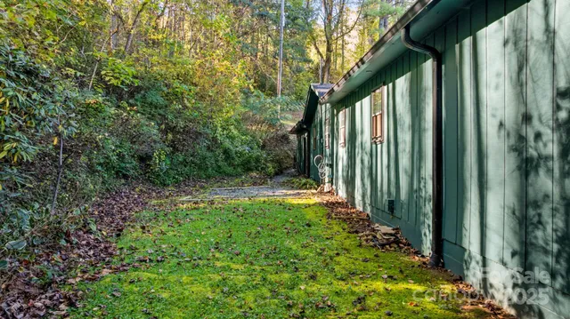 a view of backyard with garden
