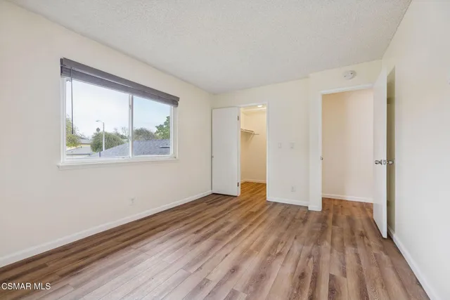 a view of small space with racks on the wall