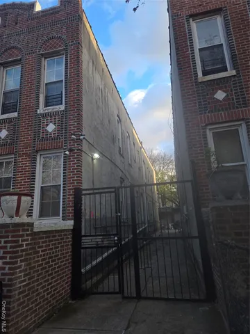a view of a brick buildings with entryway