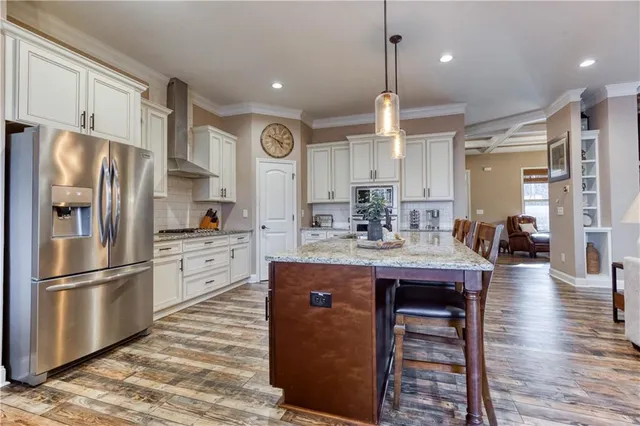 a bed room with a bed and a dresser