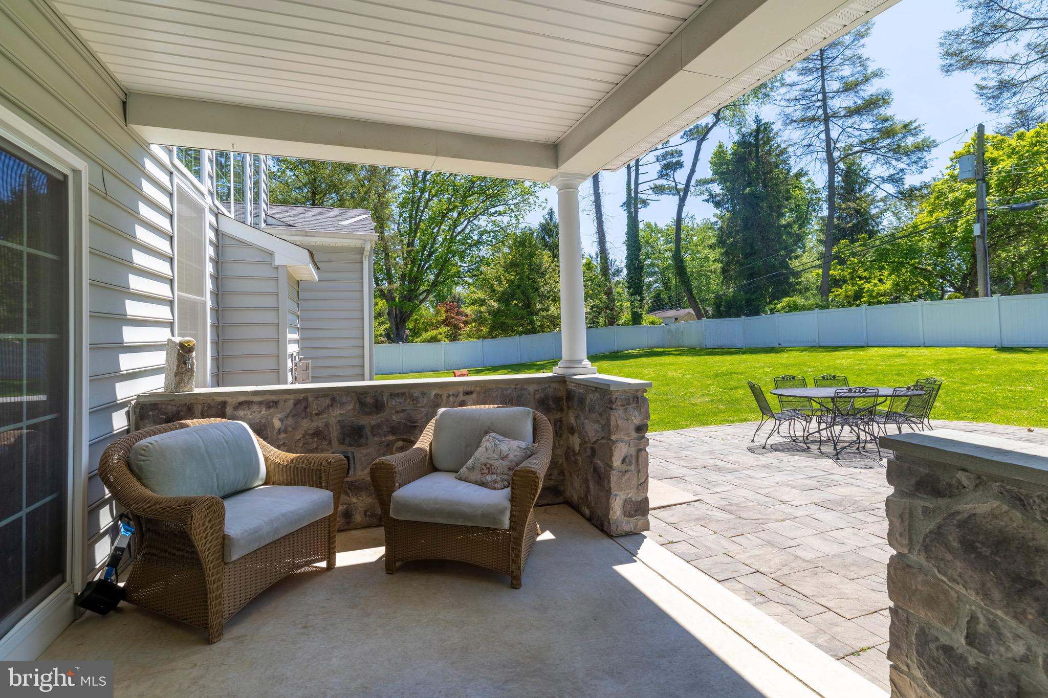 1086 Kingsley Road Rydal, PA 19046 - Photo 42 of 58 Rear Covered Patio