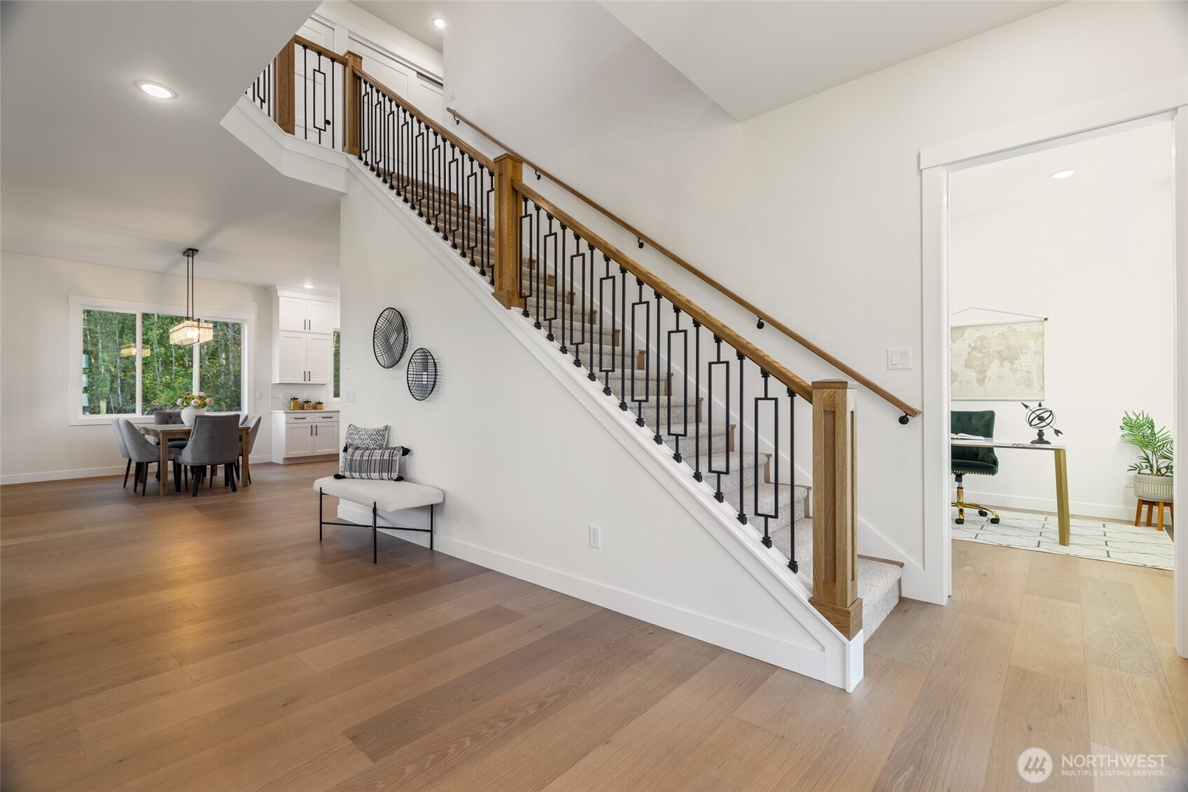 1354 Huntley Road Bellingham, WA 98226 - Photo 4 of 40 a view of entryway and hall with wooden floor