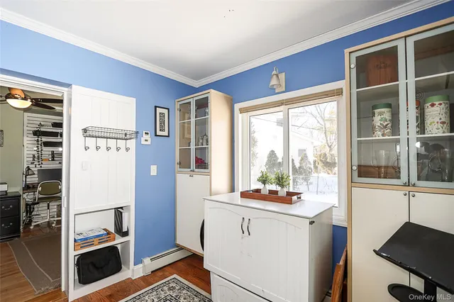 a room with furniture and window