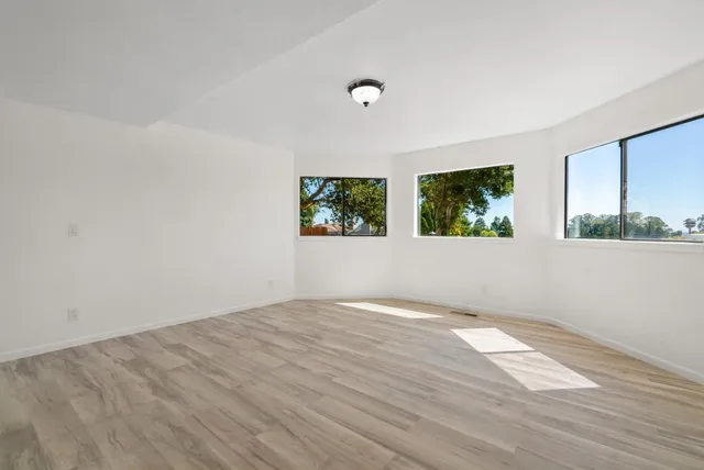 a picture of a furniture and a refrigerator