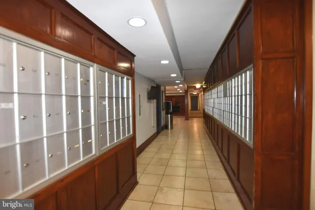 a hallway with stairs