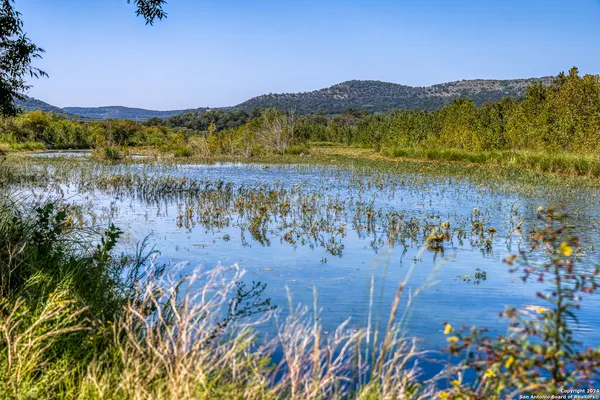 a view of lake and mountain