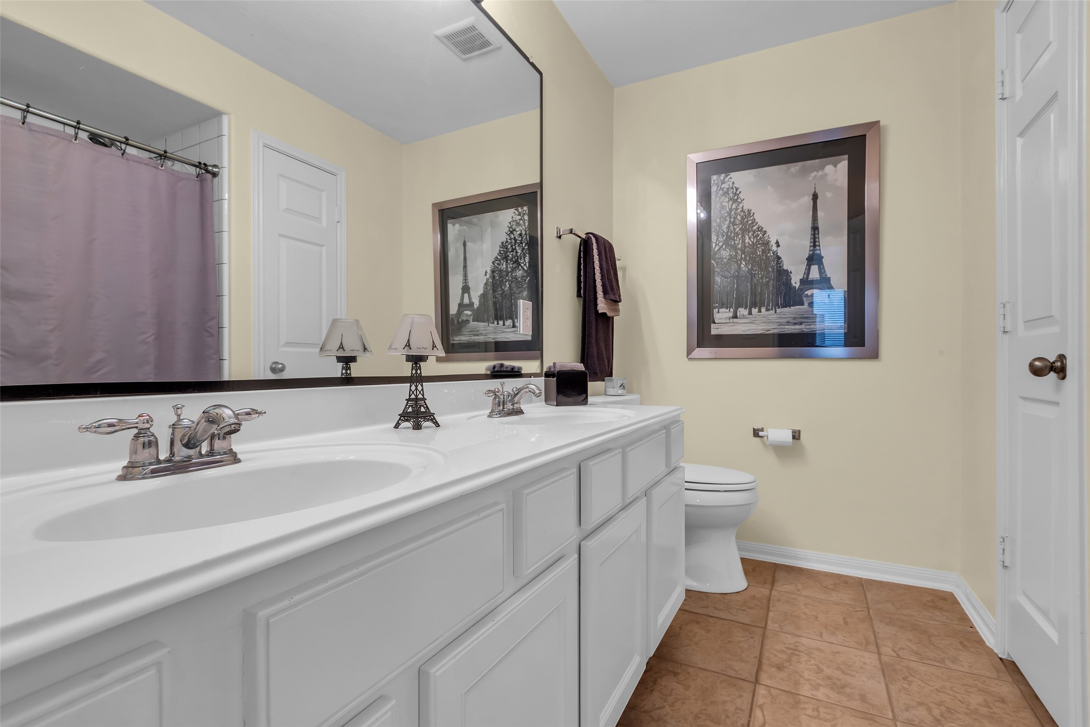6311 Stone Hill Road Spring, TX 77389 - Photo 20 of 26 a bathroom with a toilet a sink and mirror