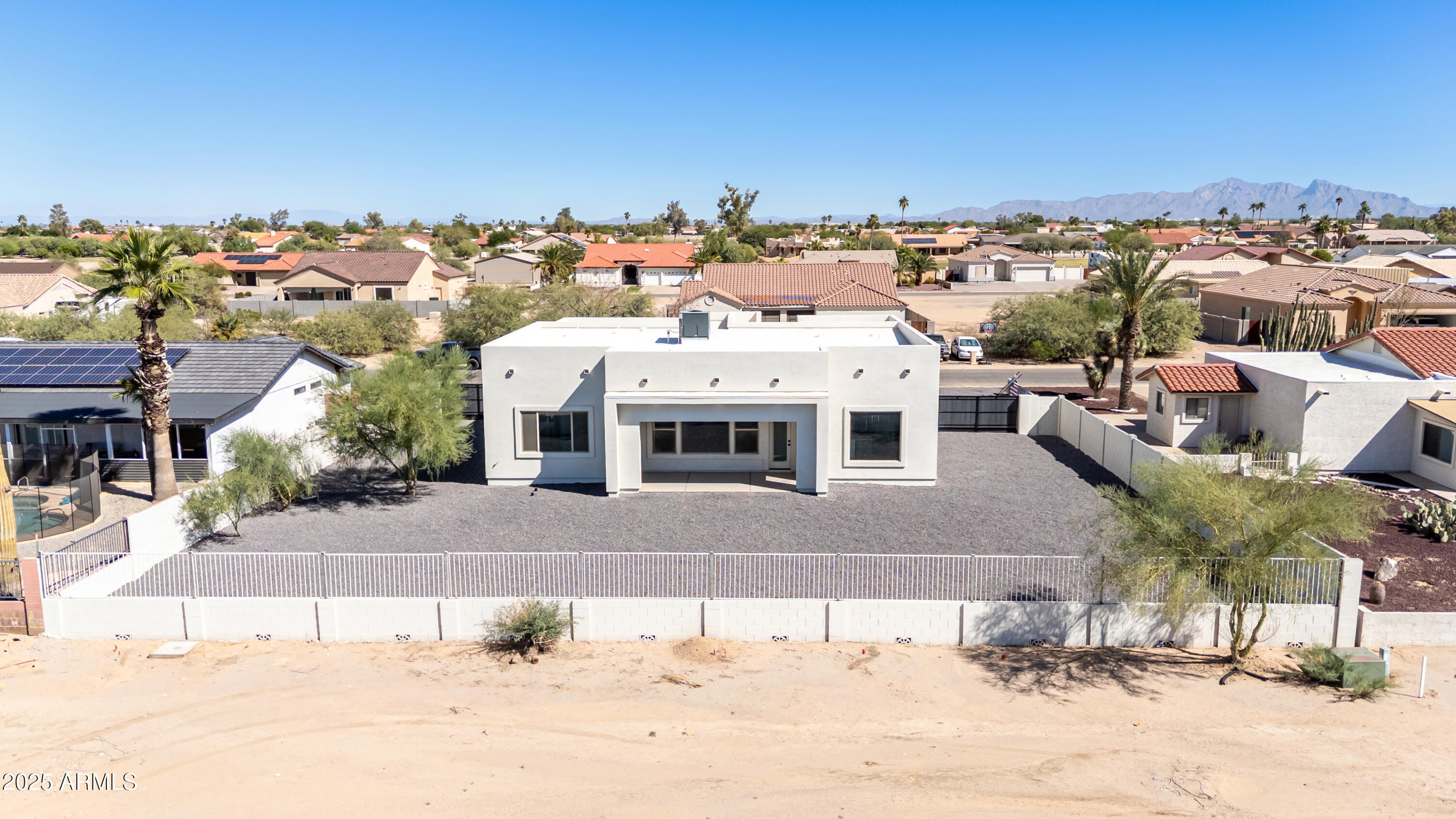 14730 South Rory Calhoun Road Arizona City, AZ 85123 - Photo 37 of 43 a view of a house with a yard