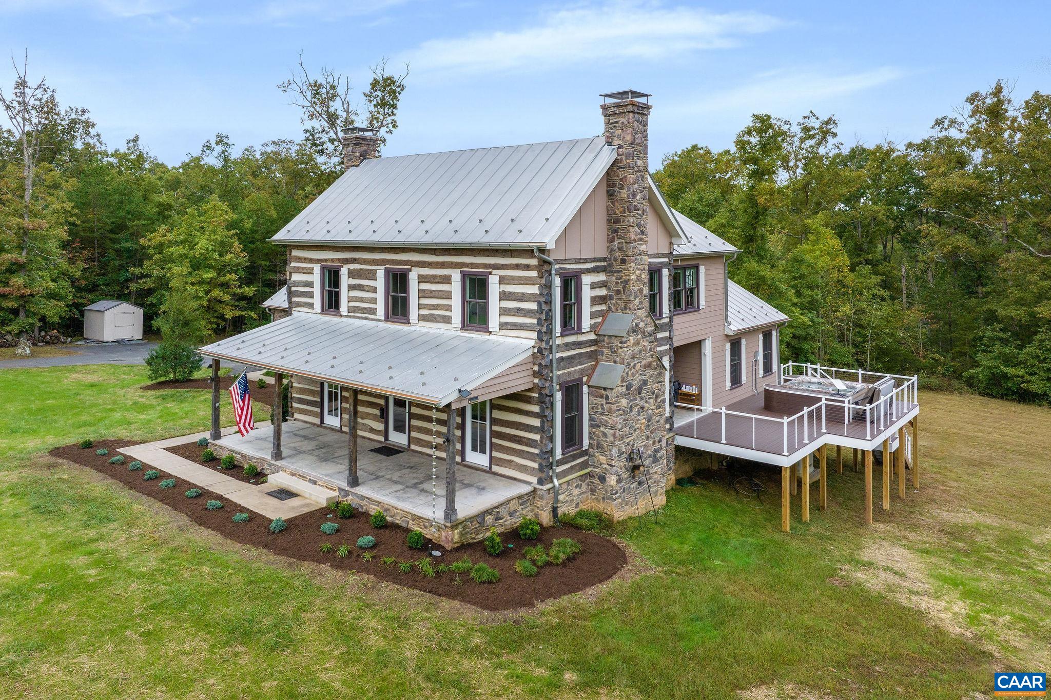 5620 Blenheim Road Charlottesville, VA 22902 - Photo 56 of 59 a aerial view of a house with swimming pool and porch