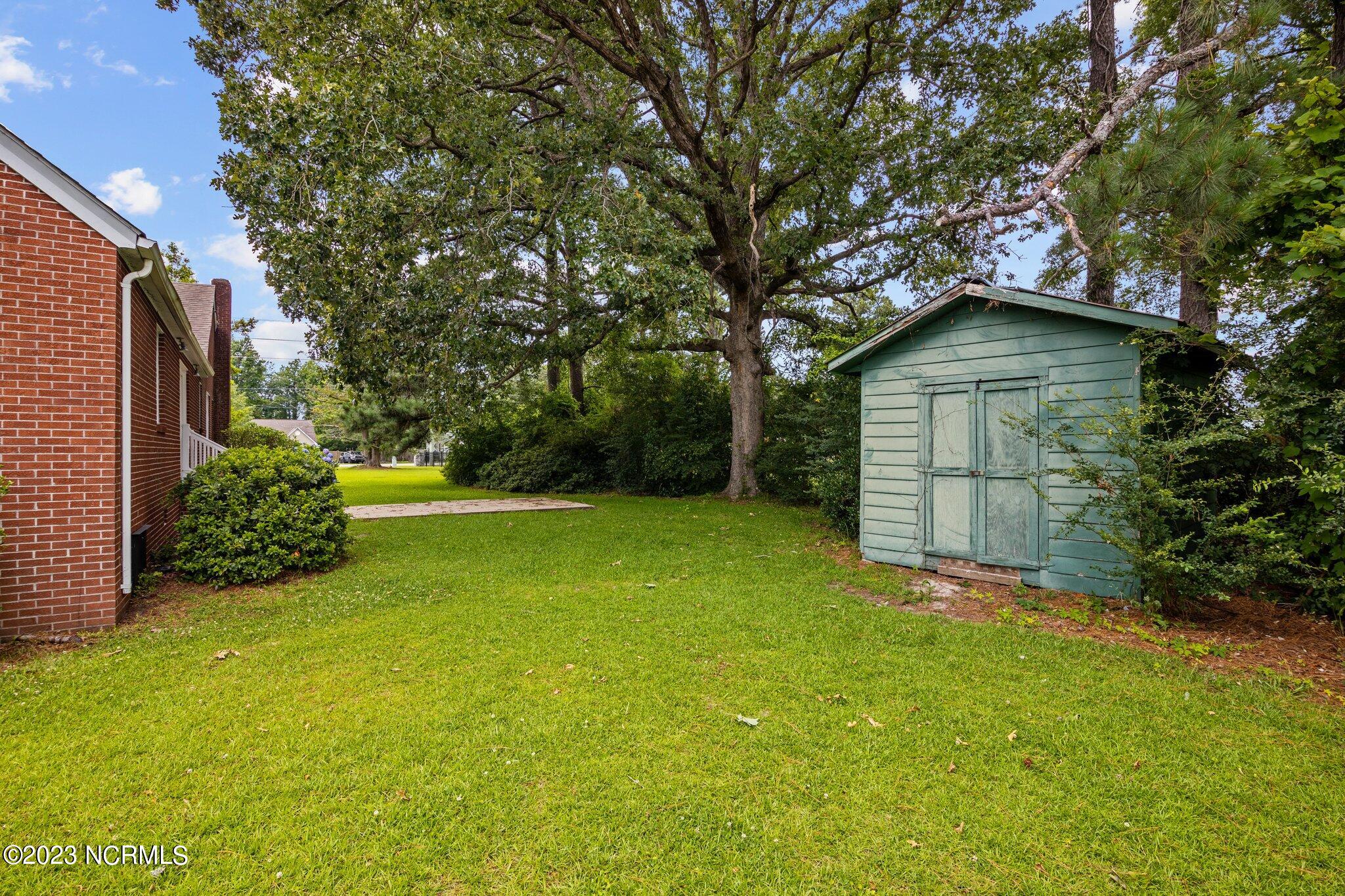 4220 Old Cherry Point Road New Bern, NC 28560 - Photo 4 of 25 back yard with storage building