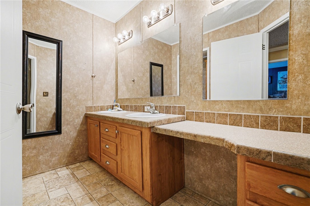 1004 Chapman Road Honea Path, SC 29654 - Photo 14 of 30 This primary bathroom features a dual vanity, providing ample space for daily routines.