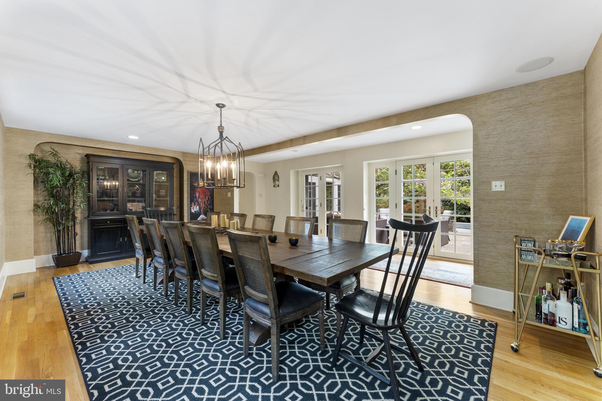569 County Line Road Wayne, PA 19087 - Photo 12 of 64 Open Formal Dining Room with Access to Patio