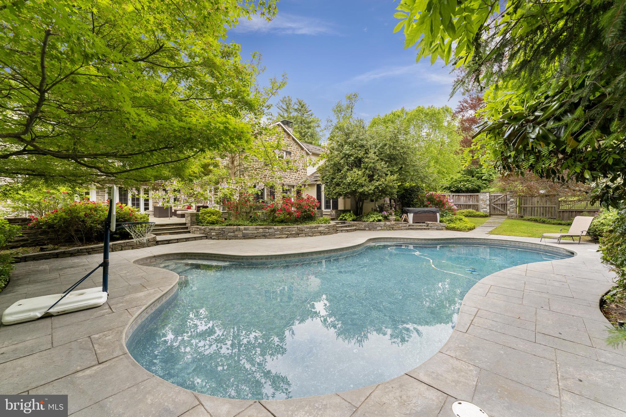 569 County Line Road Wayne, PA 19087 - Photo 55 of 64 Watch the Fun in the Pool from the Patio