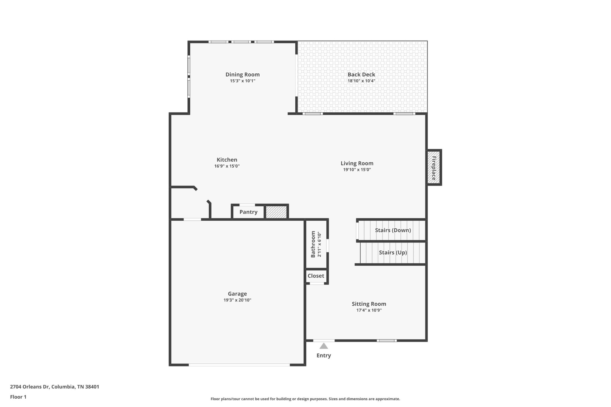 2704 Orleans Drive Columbia, TN 38401 - Photo 53 of 54 a picture of a cabinet with a floor plan