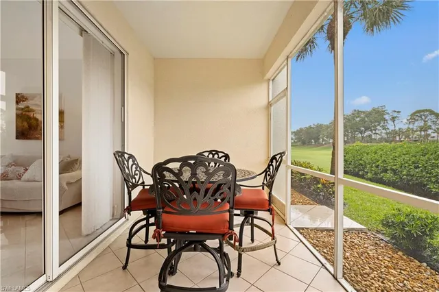 a outdoor space with furniture