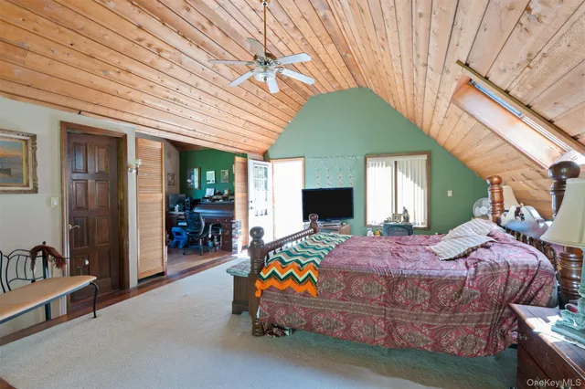 a room with furniture and a window