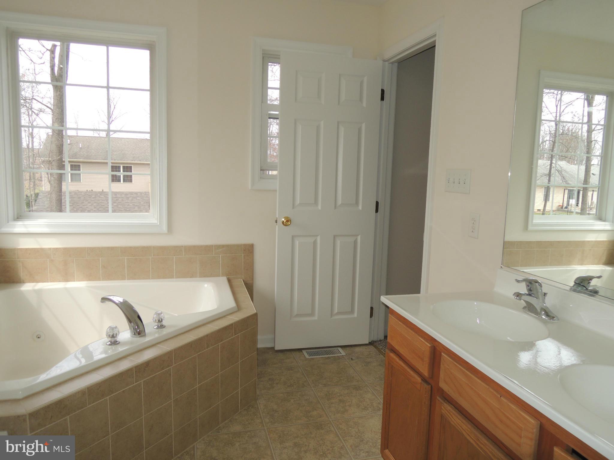 39 Raft Court Inwood, WV 25428 - Photo 16 of 30 a bathroom with a tub sink and mirror