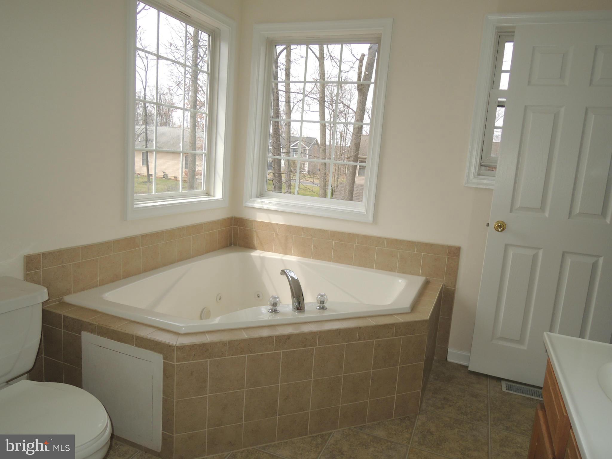 39 Raft Court Inwood, WV 25428 - Photo 17 of 30 a bath tub sitting in a bathroom next to a window