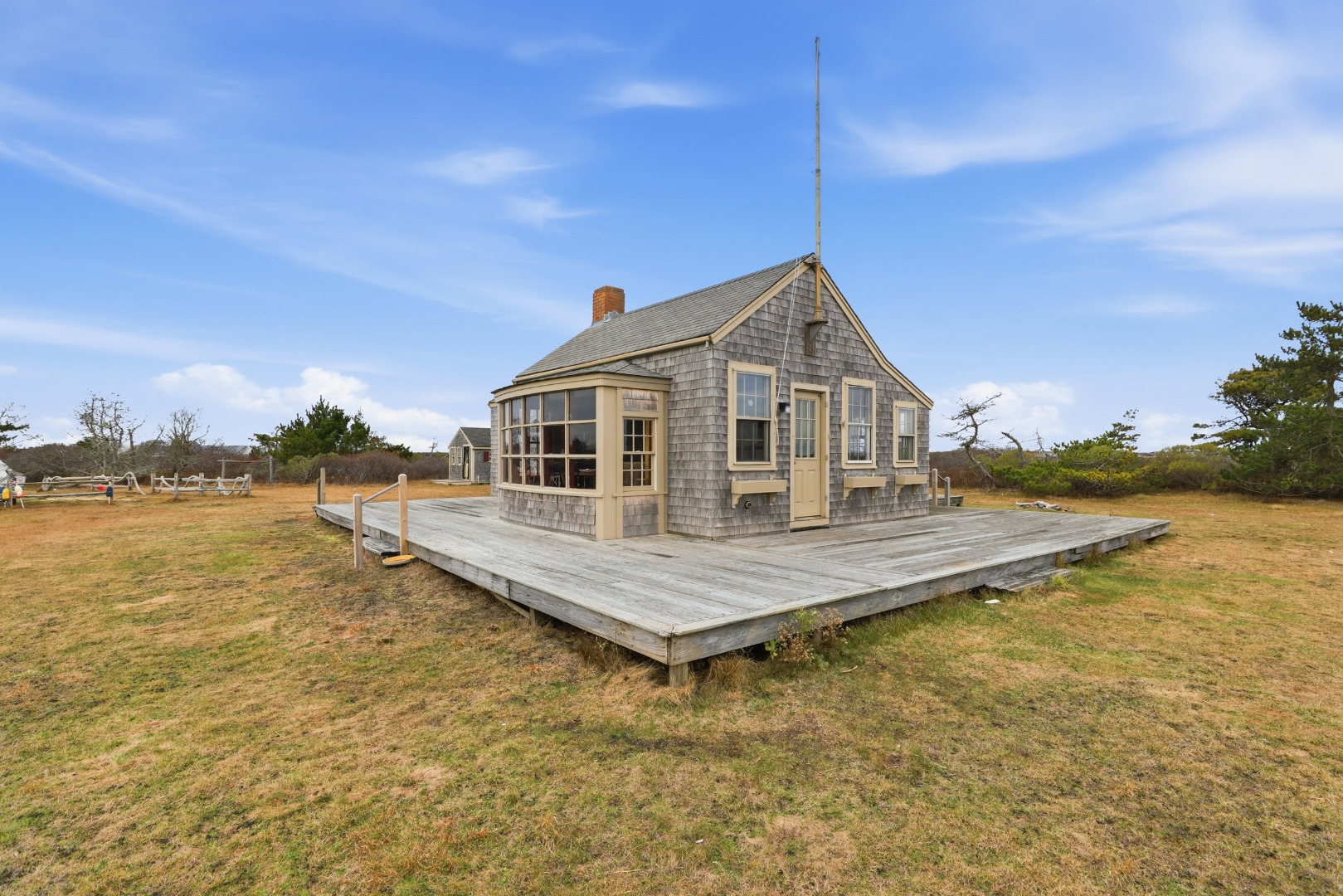 44 Madequecham Valley Road Nantucket, MA 02554 - Photo 14 of 19 a view of a house with pool and ocean view