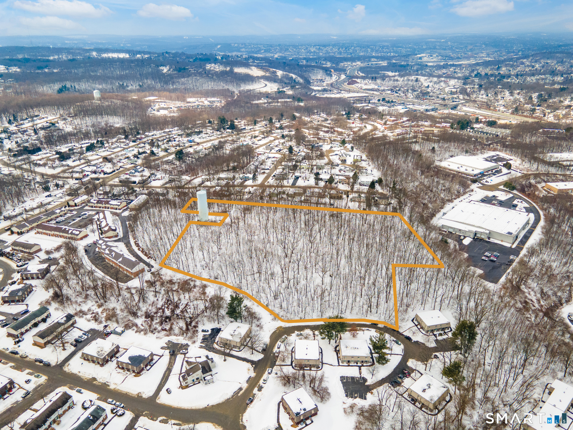 0 Scott Road Waterbury, CT 06705 - Photo 3 of 7 an aerial view of residential houses with outdoor space