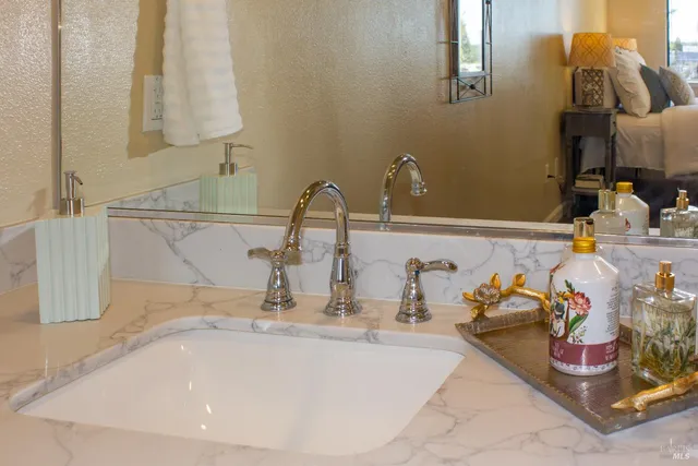 a bathroom with a sink