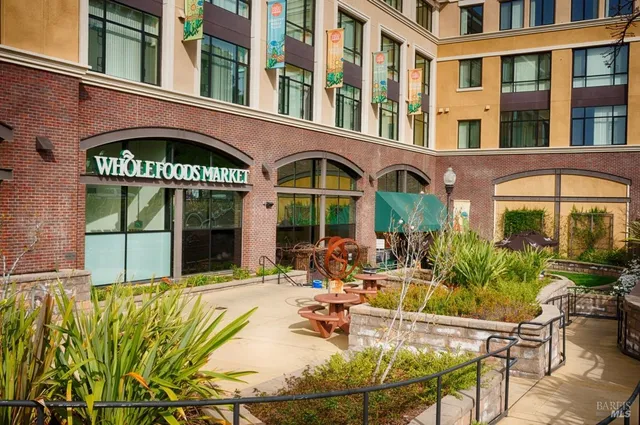 a view of a building with a outdoor space