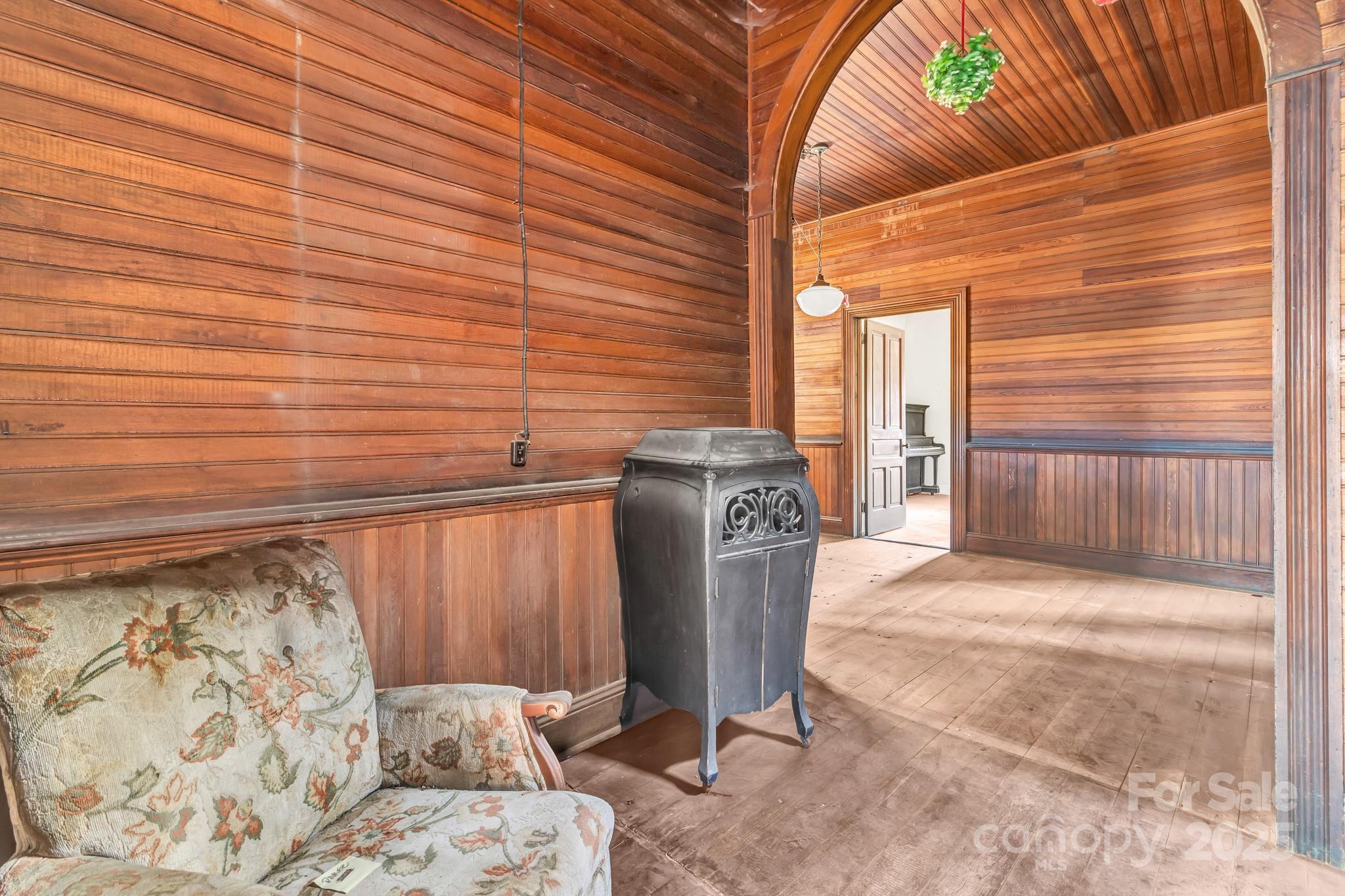 143 Sharon Road Fairview, NC 28730 - Photo 18 of 36 a view of a backyard with furniture and outdoor space